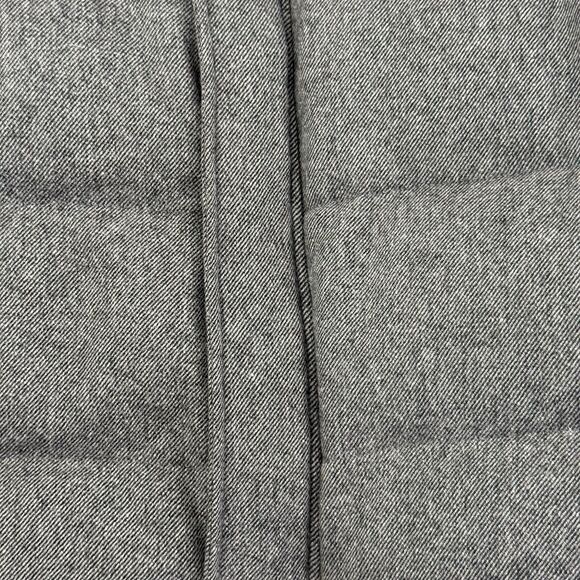 Saks Fifth Avenue Down Puffer Jacket Men XL Black Gray Tweed Zip Snap - Picture 4 of 14